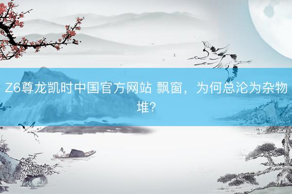 Z6尊龙凯时中国官方网站 飘窗，为何总沦为杂物堆？