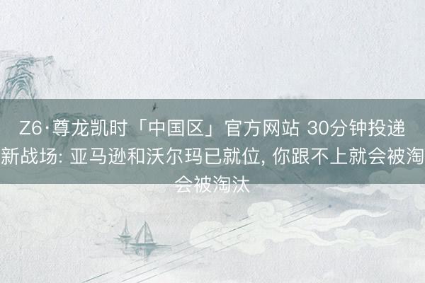 Z6·尊龙凯时「中国区」官方网站 30分钟投递成新战场: 亚马逊和沃尔玛已就位， 你跟不上就会被淘汰