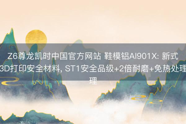 Z6尊龙凯时中国官方网站 鞋模铝Al901X: 新式3D打印安全材料， ST1安全品级+2倍耐磨+免热处理