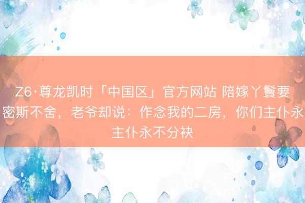 Z6·尊龙凯时「中国区」官方网站 陪嫁丫鬟要离府，密斯不舍，老爷却说：作念我的二房，你们主仆永不分袂