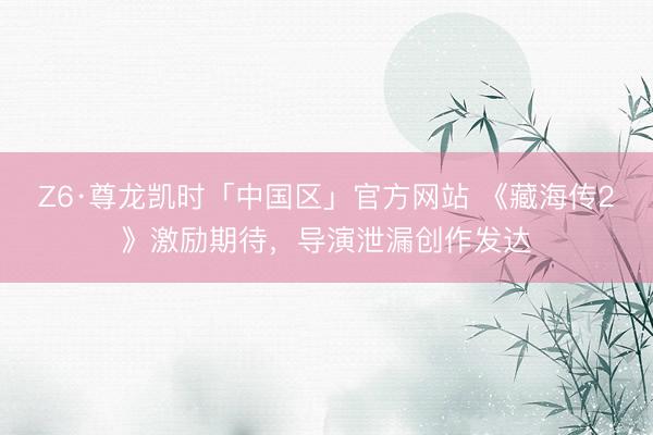 Z6·尊龙凯时「中国区」官方网站 《藏海传2》激励期待，导演泄漏创作发达