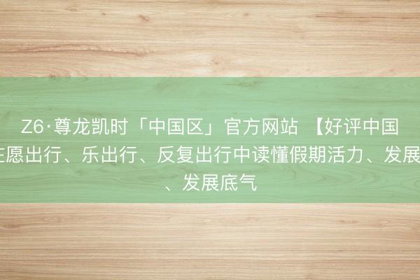 Z6·尊龙凯时「中国区」官方网站 【好评中国】 在愿出行、乐出行、反复出行中读懂假期活力、发展底气