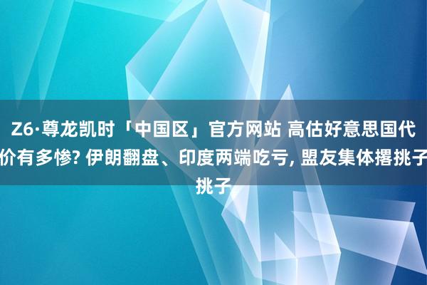 Z6·尊龙凯时「中国区」官方网站 高估好意思国代价有多惨? 伊朗翻盘、印度两端吃亏, 盟友集体撂挑子