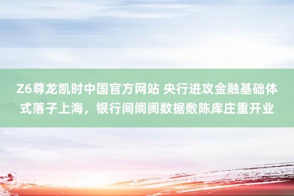 Z6尊龙凯时中国官方网站 央行进攻金融基础体式落子上海，银行间阛阓数据敷陈库庄重开业