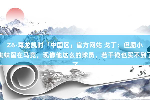 Z6·尊龙凯时「中国区」官方网站 戈丁:但愿小蜘蛛留在马竞,现像他这么的球员,若干钱也买不到了